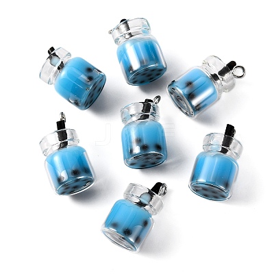 Glass Bottle Pendants CRES-S359-01C-1