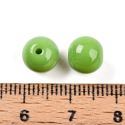 Opaque Solid Color Glass Beads X1-GLAA-N007-8mm-A11-1