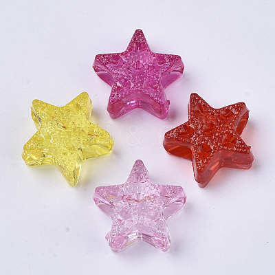 Transparent Acrylic Beads TACR-T015-019-1