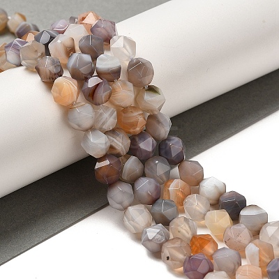 Natural Botswana Agate Beads Strands G-K382-A14-02-1