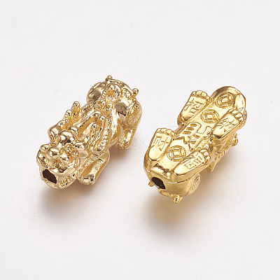 Feng Shui Golden Alloy Beads PALLOY-L205-03G-1