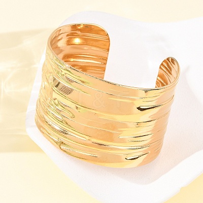 304 Stainless Steel Cuff Bangles BJEW-P382-01C-G-1