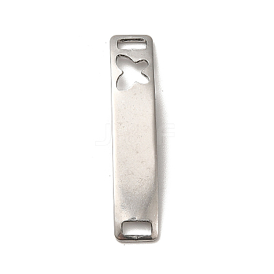 Tarnish Resistant 201 Stainless Steel Connector Charms STAS-D244-31P-A-1