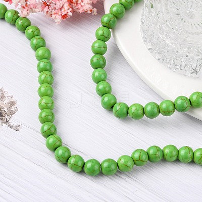 Synthetic Turquoise Beads Strands X-TURQ-G106-8mm-02B-1