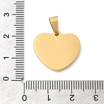 304 Stainless Steel Pendants STAS-C163-04F-G-1