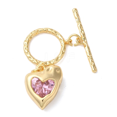 Brass Toggle Clasps KK-N254-90G-1