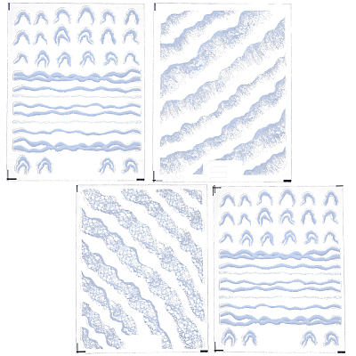 4 Sheets 4 Styles Plastic Nail Art Stickers MRMJ-SP0001-34-1