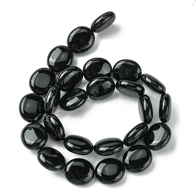 Natural Black Onyx(Dyed & Heated) Beads Strands G-K365-B12-03-1