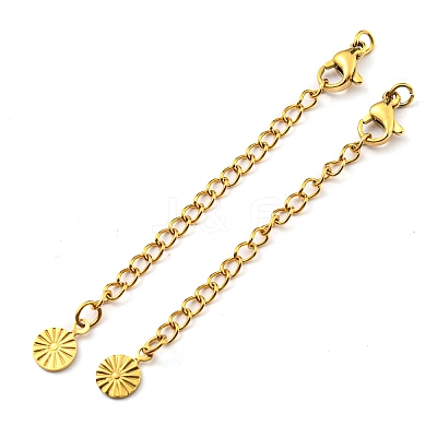 304 Stainless Steel Curb Chain Extender X-STAS-G310-09G-1