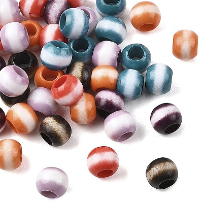 Opaque Acrylic European Beads OACR-Z036-05C-01-1