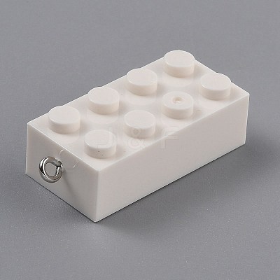 Opaque Acrylic Pendants MACR-B0001-02O-1