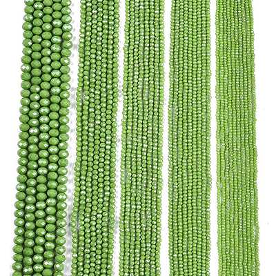 Electroplate Glass Beads Strands EGLA-A044-P3mm-A30-1
