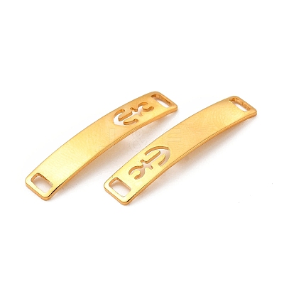 201 Stainless Steel Connector Charms STAS-D244-31G-C-1