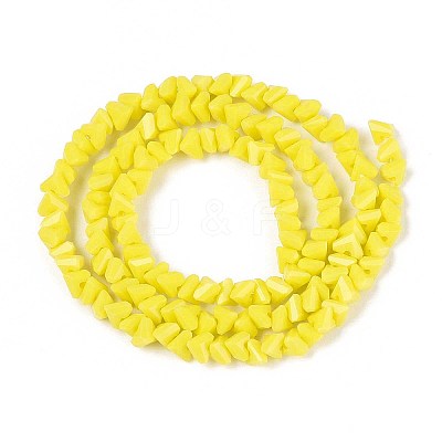 Opaque Glass Beads Strands GLAA-N019-4mm-13-1