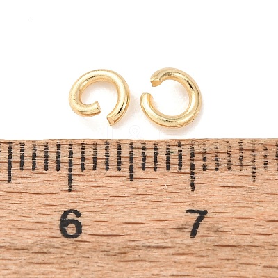 Brass Open Jump Rings KK-G604-08G-01-1