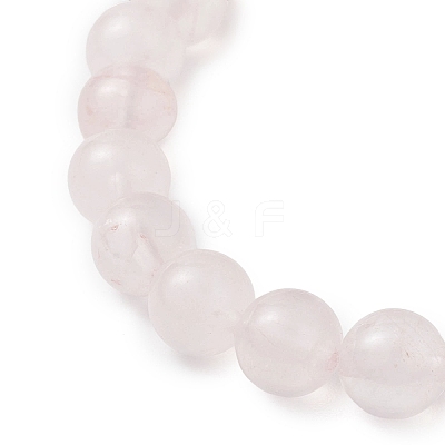 Natural Mixed Gemstone & Cultured Freshwater Pearl Round Beads Stretch Bracelets for Women BJEW-JB13086-1