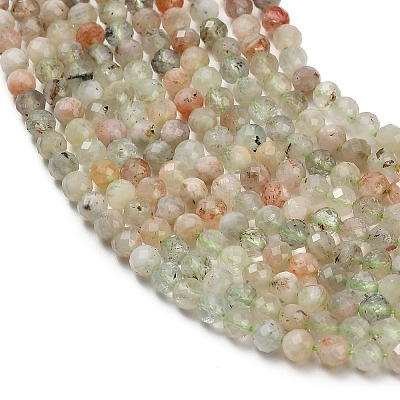 Natural Arusha Sunstone Beads Strands G-F838-A02-4mm-1
