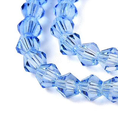 Gradient Color Baking Paint Glass Bead Strands DGLA-A039-T2mm-A020-1