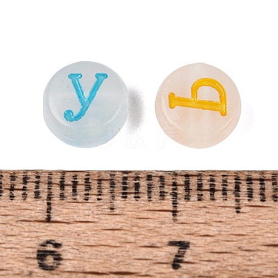Luminous Transparent Acrylic Beads TACR-Q013-07B-1
