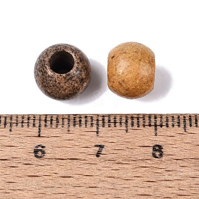 Natural Picture Jasper European Beads G-Q607-02N-1