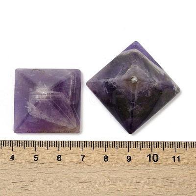 Natural Amethyst Orgonite Pyramid Display Decorations G-C186-07B-1