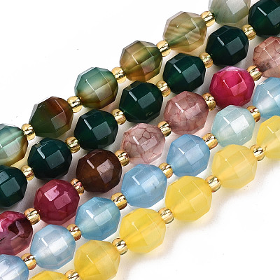 Natural Agate Beads Strands G-T131-82A-1
