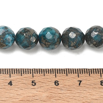 Natural Pyrite Beads Strands G-K181-K02-1
