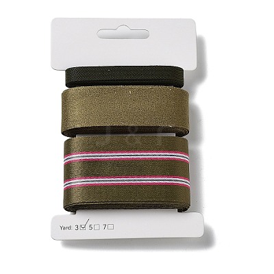9 Yards 3 Styles Polyester Ribbon SRIB-C002-06D-1