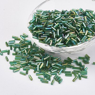 Glass Bugle Beads SEED-E001-9mm-167-1
