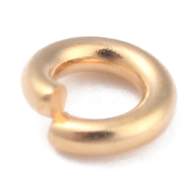 Rack Plating Brass Open Jump Rings KK-O139-18K-G-1