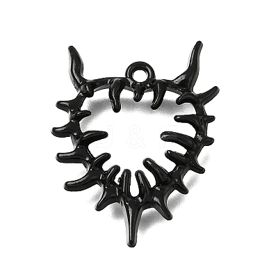 Spray Painted Alloy Pendants AL-CBA5334-05EB-1