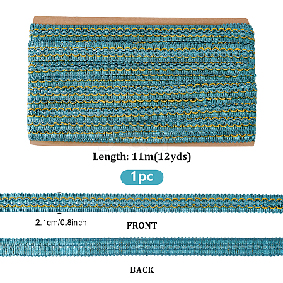 Polyester Braided Ribbons OCOR-WH0120-13A-1