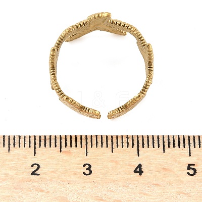 304 Stainless Steel Open Cuff Rings for Women LS-RJEW-U060-01A-G-1