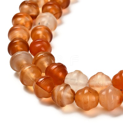 Natural Carnelian(Dyed & Heated) Beads Strands G-G203-02B-1