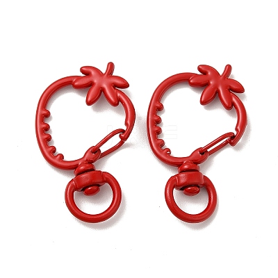 Spray Painted Alloy Swivel Lobster Claw Clasps FIND-A027-03-1