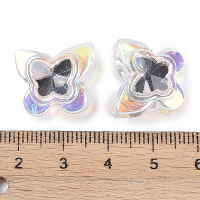 UV Plating Transprent Acrylic Beads OACR-S145-05-1