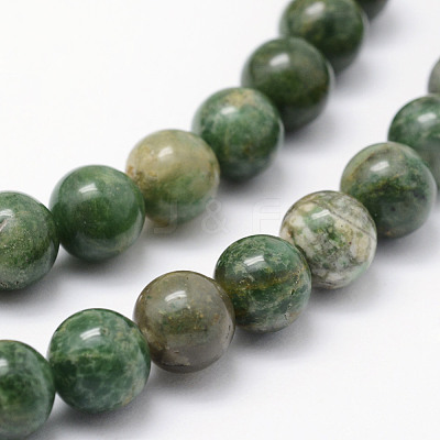 Natural African Jade Beads Strands G-P326-12-8mm-1