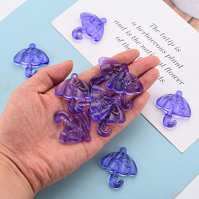 Transparent Acrylic Pendants TACR-T024-01B-936-1