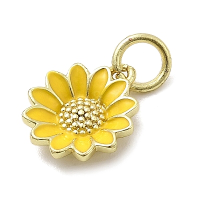 Brass Enamel Pendants KK-P338-19G-02-1