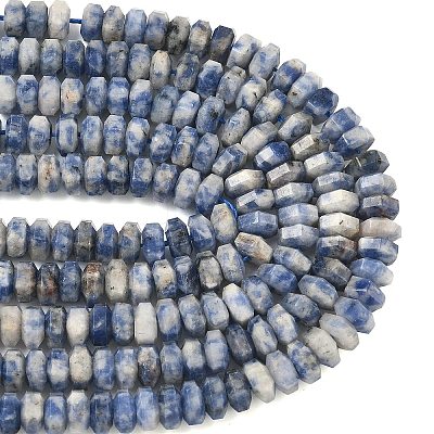 Natural Blue Spot Jasper Beads Strands G-L654-I06-01-1