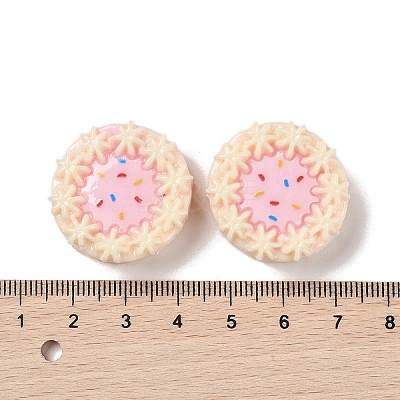 Opaque Resin Imitation Food Decoden Cabochons CRES-L037-15D-1