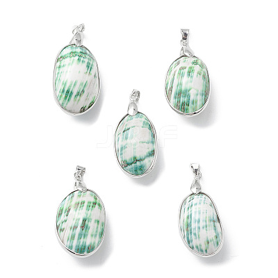 Natural Sea Shell Pendants SHEL-F005-01P-1