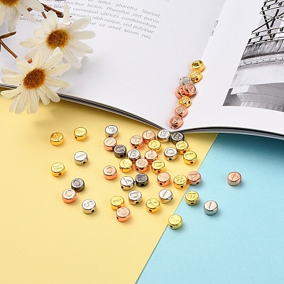 500Pcs 4 Colors CCB Plastic Beads CCB-YW0001-03M-1