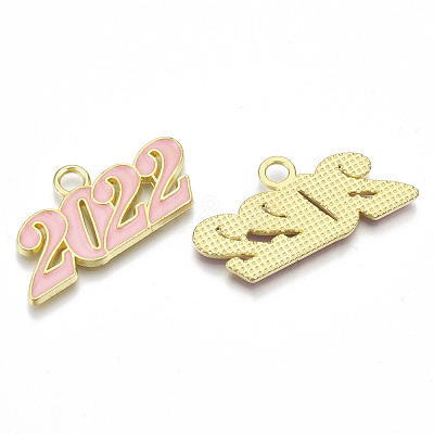 Alloy Enamel Pendants PALLOY-N160-001-04G-RS-1