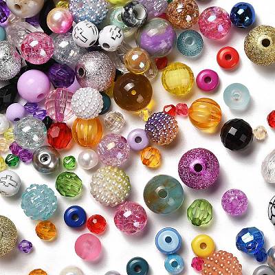 Plating Acrylic Beads MACR-XCP0001-17-1
