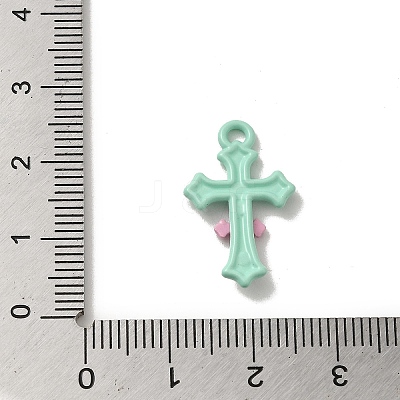 Spray Painted Aloy Pendant FIND-Z043-09B-1