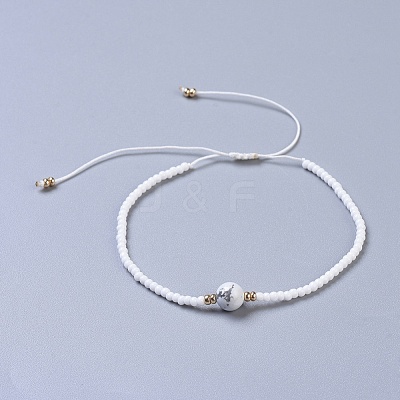 Nylon Thread Braided Beads Bracelets BJEW-JB04346-10-1