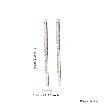 Non-Tarnish 304 Stainless Steel Stud Earrings QT8016-2-1