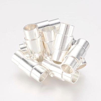 Brass Locking Tube Magnetic Clasps MC077-S-1