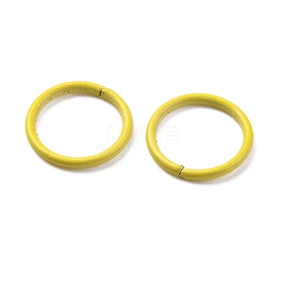 Spray Painted Iron Open Jump Rings IFIN-F149-B13-1
